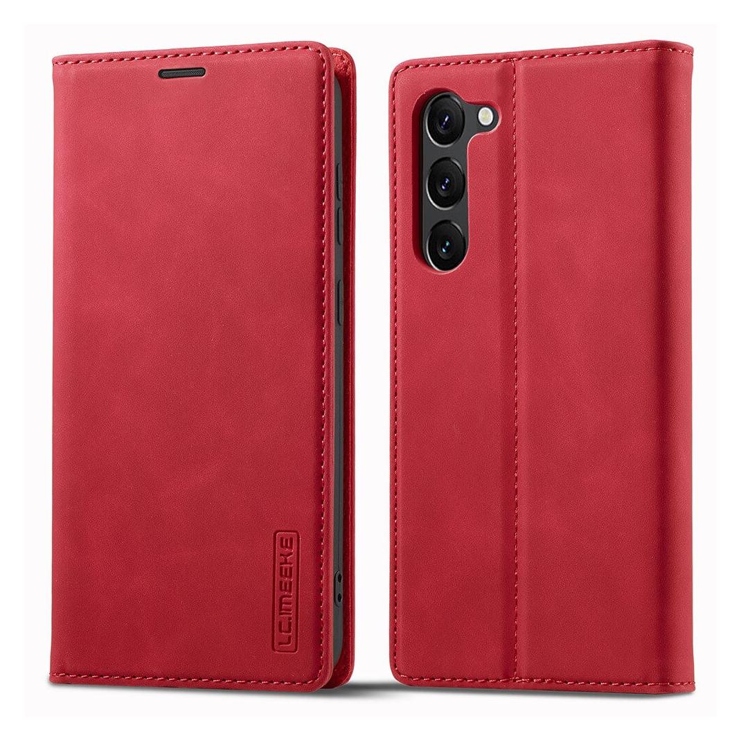 Cover-Discount Galaxy S23+ - Stand Flip Case Hülle rot (Samsung Galaxy S23+) (660122596B)