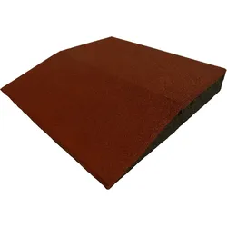 ErgoFloor - ErgoPlay Impact Gummifliesen / Fall-Matte Rampe 500x500x75 mm Rot