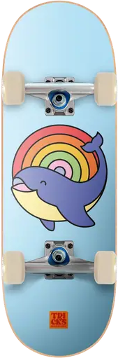 Tricks Whale Soft Top Kinder Skateboard (Blau)