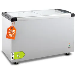 GastroHero Tiefkühltruhe ECO 450 mit Glasschiebedeckel – robuste Bauweise, leiser Betrieb & energieeffizient