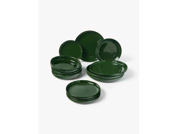 Porzellan-Geschirr-Set Nessa, 4 Personen, 12er-Set