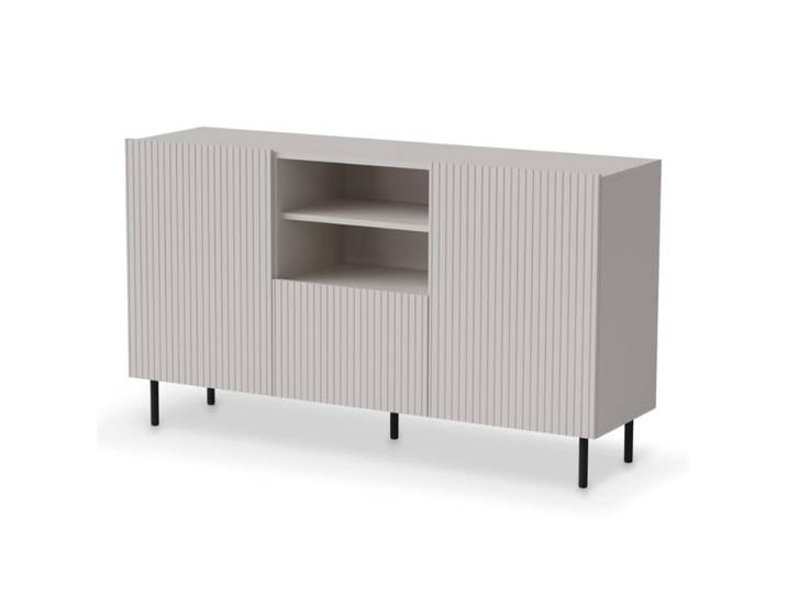 Buffet bas cachemire 150cm 2 portes 1 tiroir et niche