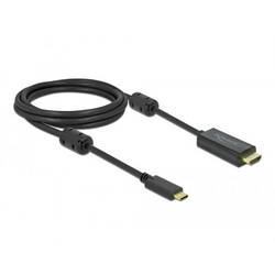 Delock HDMI / USB Anschlusskabel USB-C® Stecker, HDMI-A Stecker 2 m Schwarz 85970 vergoldete Steckkontakte, 4K UHD USB-C® Kabel