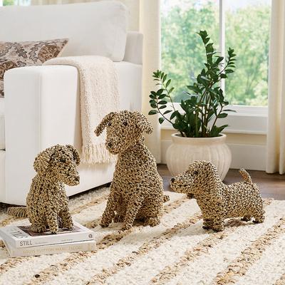 Handcrafted Seagrass Dog - Benny - Grandin Road