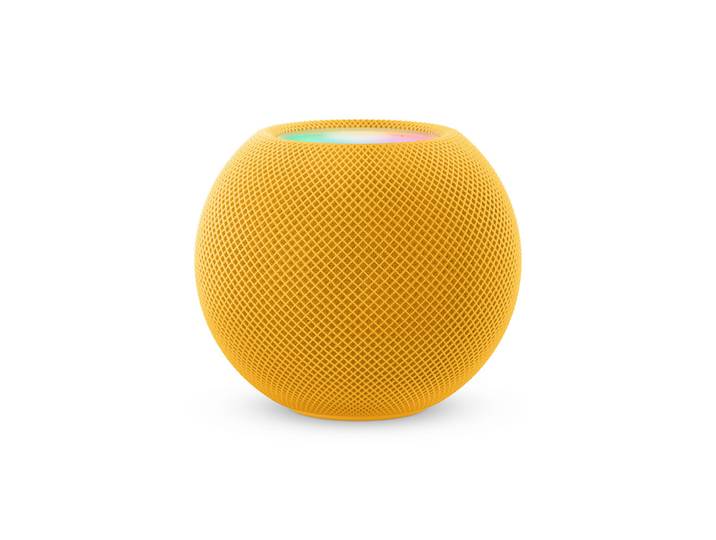 Apple HomePod mini, Apple Siri, Rond, Jaune, Plage complète, Tactile, Apple Music, TuneIn MJ2E3F/A