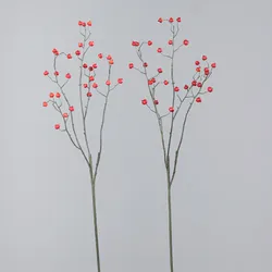 Kunstblume Hagebuttenzweig (BHT 20x82x10 cm) - BHT 20x82x10 cm