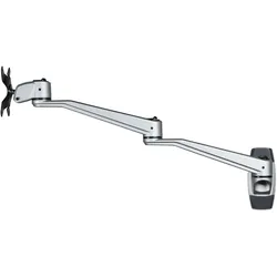 StarTech .com ARMWALLDSLP Monitorarm zur Wandmontage (52 cm langer Schwenkarm (Wand, 30", 14 kg), Monitor Halterung, Silber