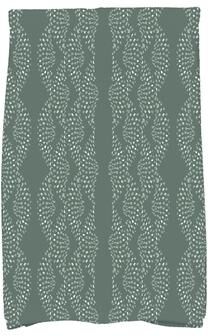 E by Design Dotted Décor 18 x 30 Inch Stripe Print Kitchen Towel