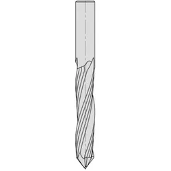 JSO VHW-Bohrfräser 16x51mm, mit BOHRERANSCHLIFF 80 GRAD - 20268-6-16000-R