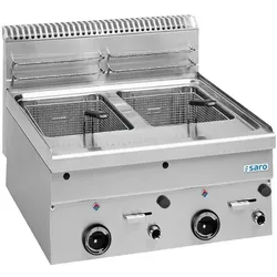 SARO Gas-Fritteuse 8+8 L, Auftisch, 600 Line, GF66