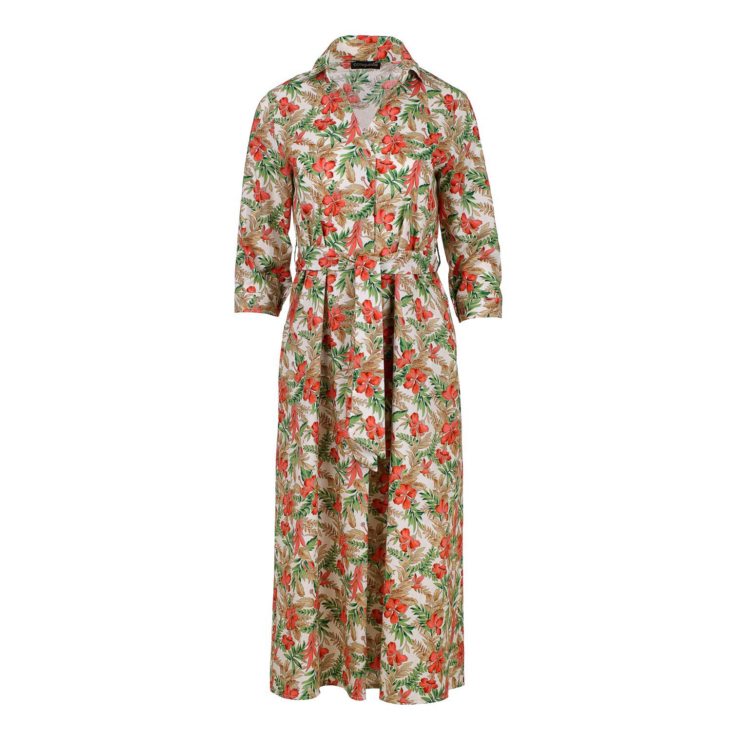 Print Poplin stijl Midi jurk