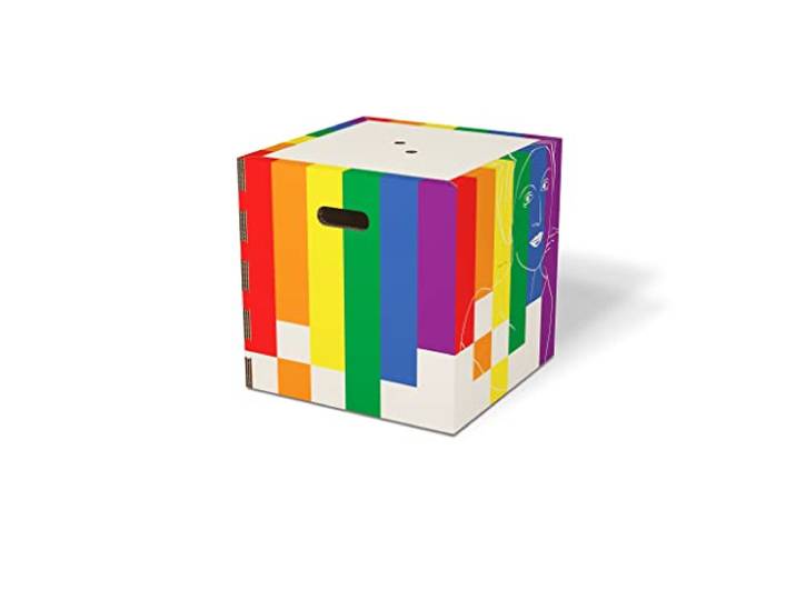 Rippotai Soundpotai Pride 40 x 40 x 40 cm, Sitzsack für Musik im Multisensor-Modus, geeignet für Gehörlose.