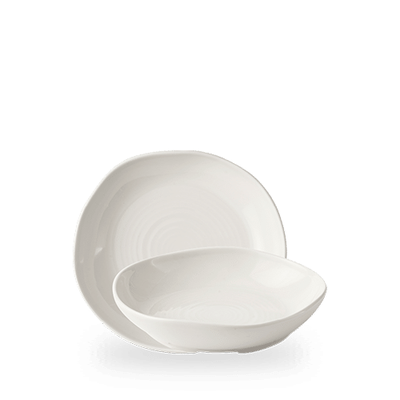 Churchill White Natur Tiefe Schale 21,5 cm Schachtel 6