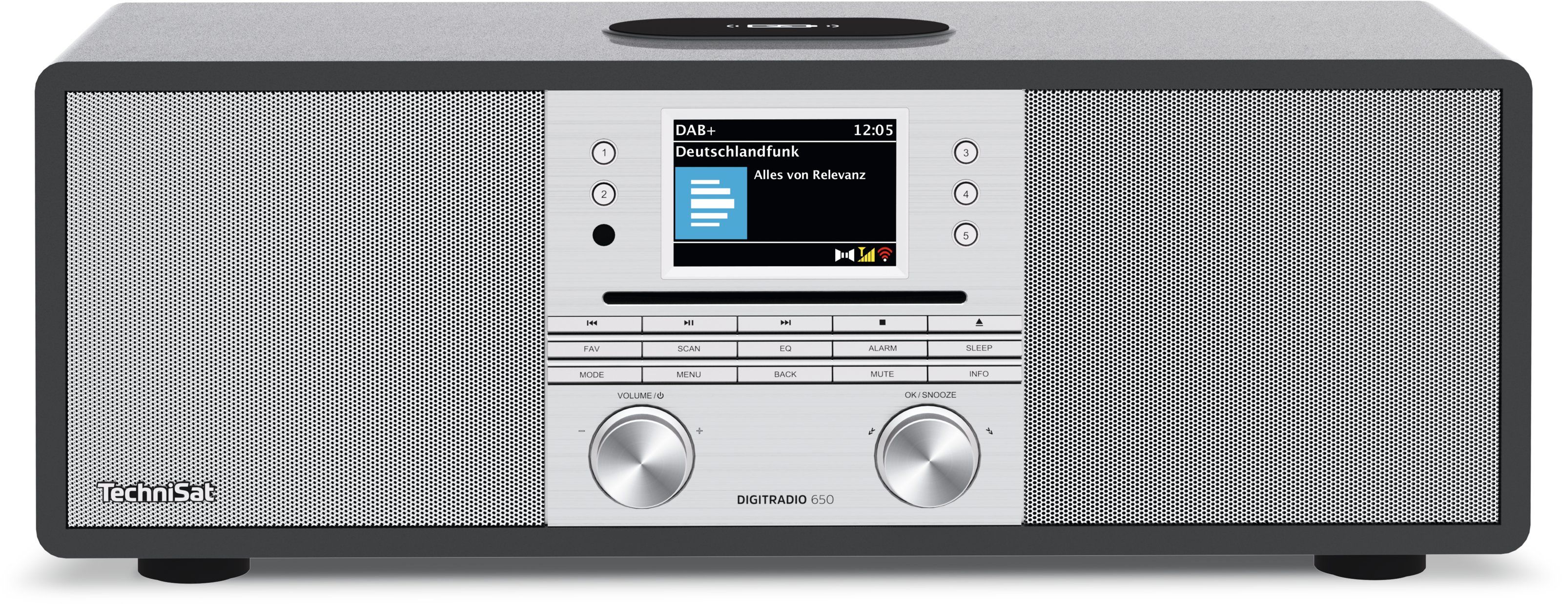 TechniSat DigitRadio 650 Bluetooth DAB+, FM Radio Internet (Anthrazit, Silber) 0002/3980