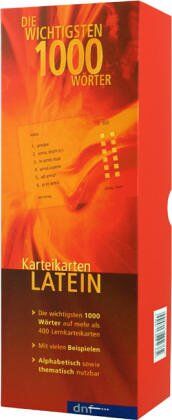 Karteikarten. Die wichtigsten 1000 Wörter Latein - Preis vom 11.10.2026 03:10:56 h