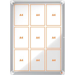 Nobo 1902580 Premium Plus aussen 9 x A4 Metall Schaukasten