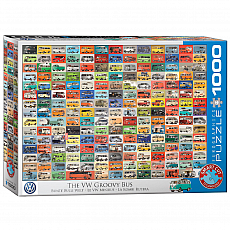 eurographics Puzzle - Bunte Bulli Welt - 1000 Teile 300837