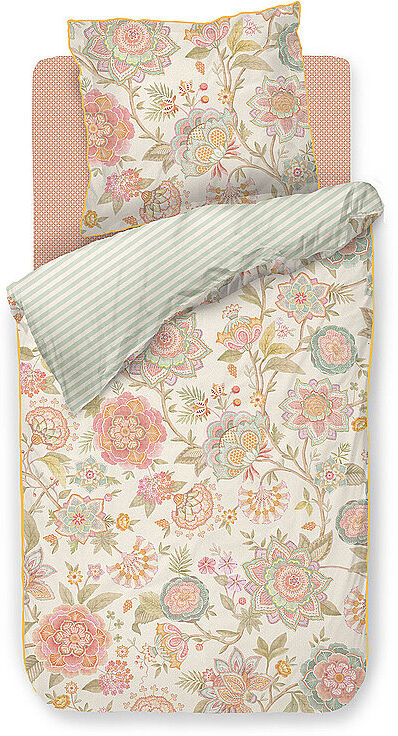 PIP STUDIO Perkal Bettwäsche BOMBAY BOLD 70x90cm/140x200cm Off-White  beige EG