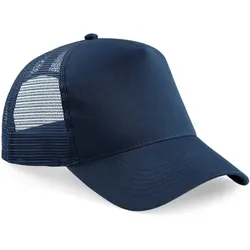 Beechfield Unisex 5-Panel Trucker Kappe Netz Cap B640 french navy/french navy one size