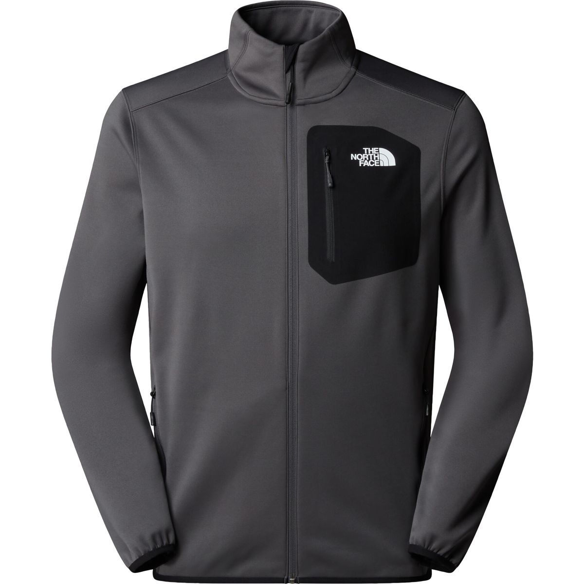The North Face Mens Crest Full Zip Jacket anthracite grey/tnf bla (WUO) XXL NF0A897CWUO-XXL