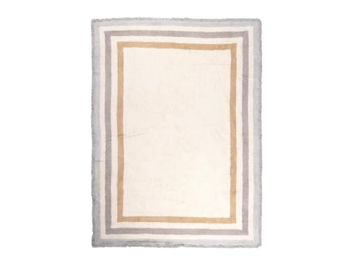 Waschbarer Kinderteppich - Milo Grau 100% Baumwolle - 120x170cm Border - Krabbeldecke - Spielmatte - Bedroom - Jungen - Mädchen