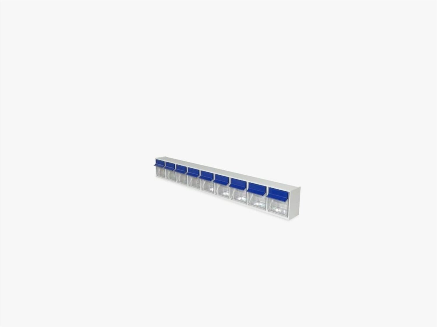 Hünersdorff MultiStore Wand-Set 30 Klarsichtbehälter schlagfester Kunststoff lichtgrau (460330)