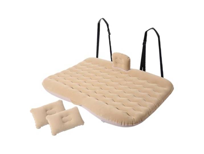 DHBVGAUE Auto Matratze Kofferraum Matratze Aufblasbares Auto-Reisebett Autositz-Kofferraummatratze(Beige)