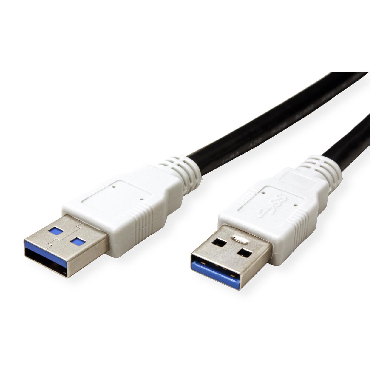 Bachmann 918.177 USB Kabel 3 m USB 3.2 Gen 1 (3.1 Gen 1) USB A Schwarz (3 m, USB 3.2 Gen 1) (918.177)