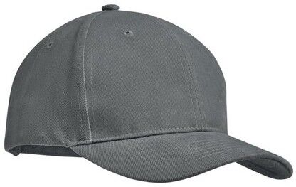 Casquette personnalisable en coton DUNEDIN coton gris