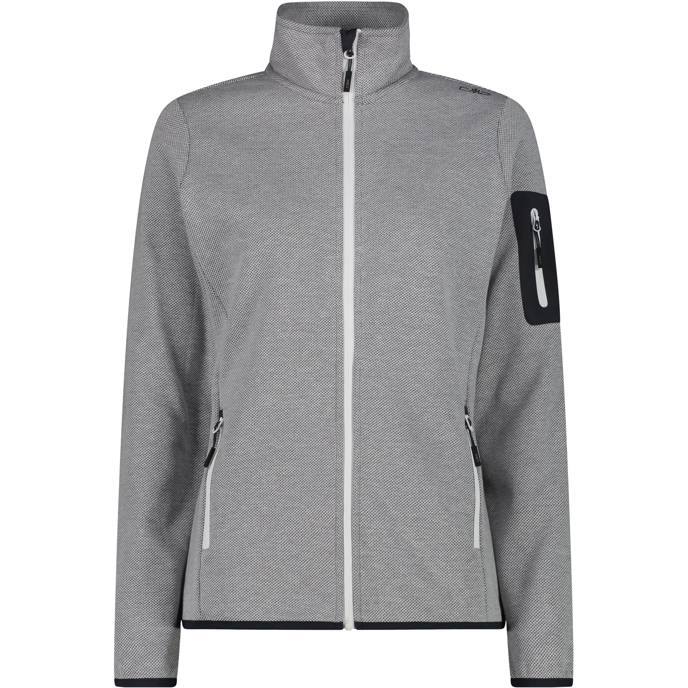 CMP Damen Fleecejacke grau Größe XL Camping Atmungsaktiv