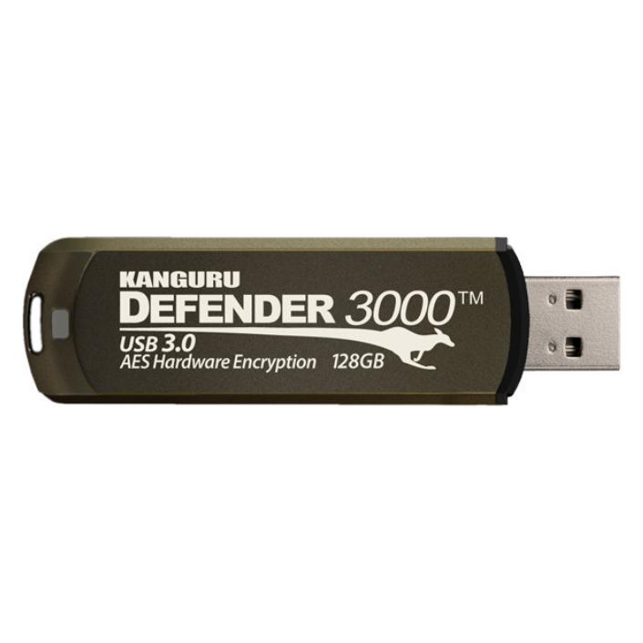 Kanguru Defender 3000 - 128 GB - USB Typ-A - 3.2 Gen 1 (3.1 Gen 1) - Kappe - 38 (128 GB, USB-A) (KDF3000-128G)