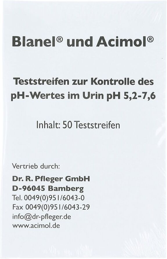 Teststreifenheft zur, zum Bestimmung d.Urin ph Wertes