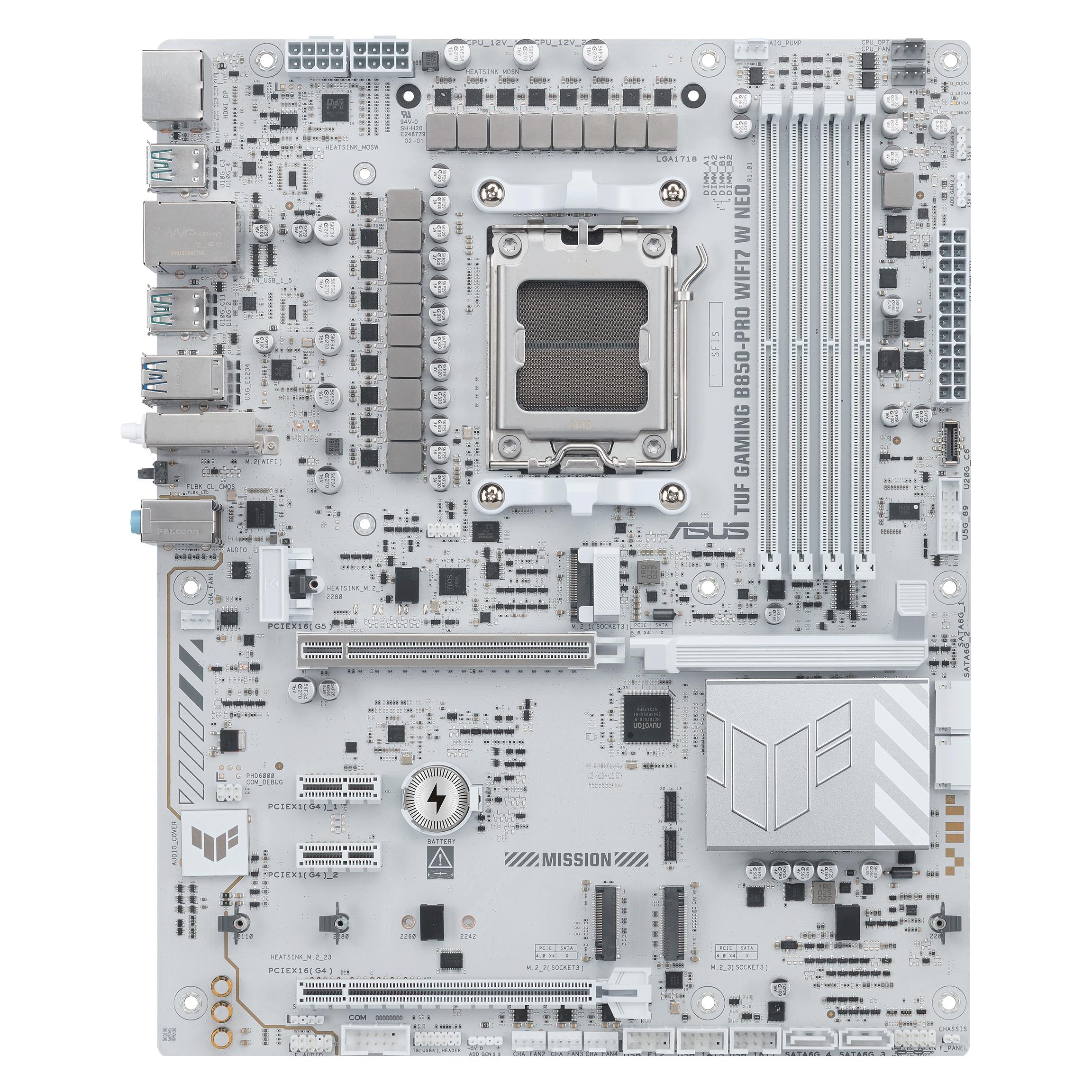 ASUS TUF GAMING B850-PRO WIFI7 W NEO (AMD,AM5,DDR5,ATX) (AM5, AMD B850, ATX) (90MB1NW0-M0EAY0)