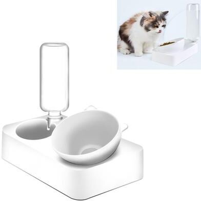 United Anti Tip Automatic Pet Water Bowl & Feeding Station For Dogs And Cats l