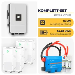Deye 18 kW Hybrid-Wechselrichter SUN-18K-SG05LP3-EU-SM2 mit 4 x Dyness Powerbrick Plus 64,28 kWh