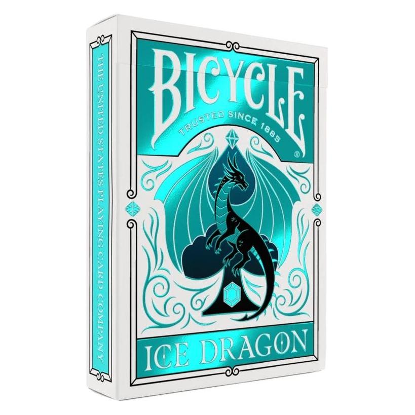 Bicycle Ice Dragon Spielkarten mit Fantasy-Design aus Folienprägung (Englisch, 1 - 4 Spieler) (438668)