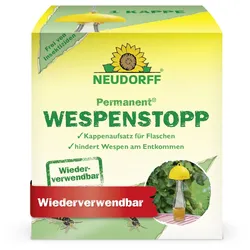 Neudorff Permanent WespenStopp - Kappenaufsatz für Flaschen gegen Wespen
