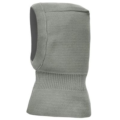 Wendemütze MAXIMO, Jungen, Gr. 47, grau, Strick, Wolle, mehrfarbig, Mützen, reine Merinowolle, reversible, doppelt gestrickt, Ausgenähtes Halsteil