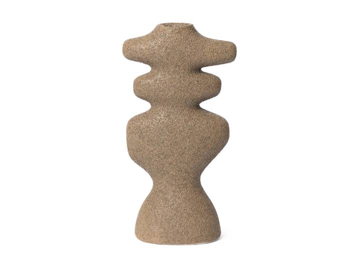 Ferm Living Bougeoir Yara large Sable foncé