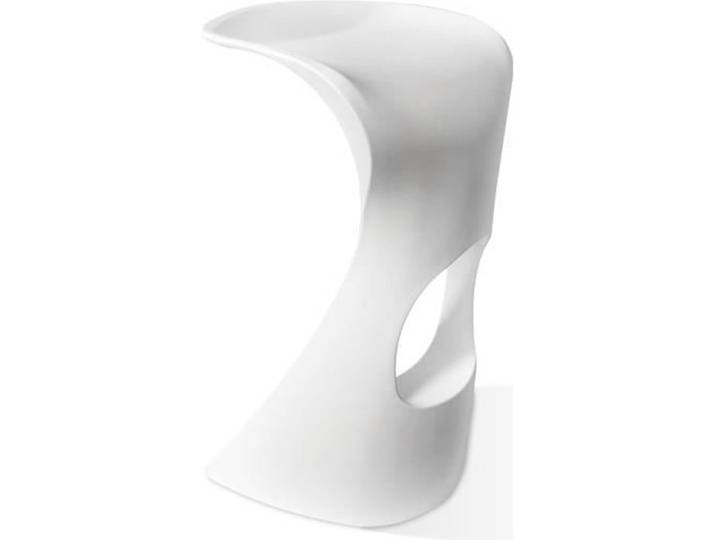 Tabouret de bar - GIOVANNI MARCHESI - Design - Blanc - Lot de 4 - Polypropylène