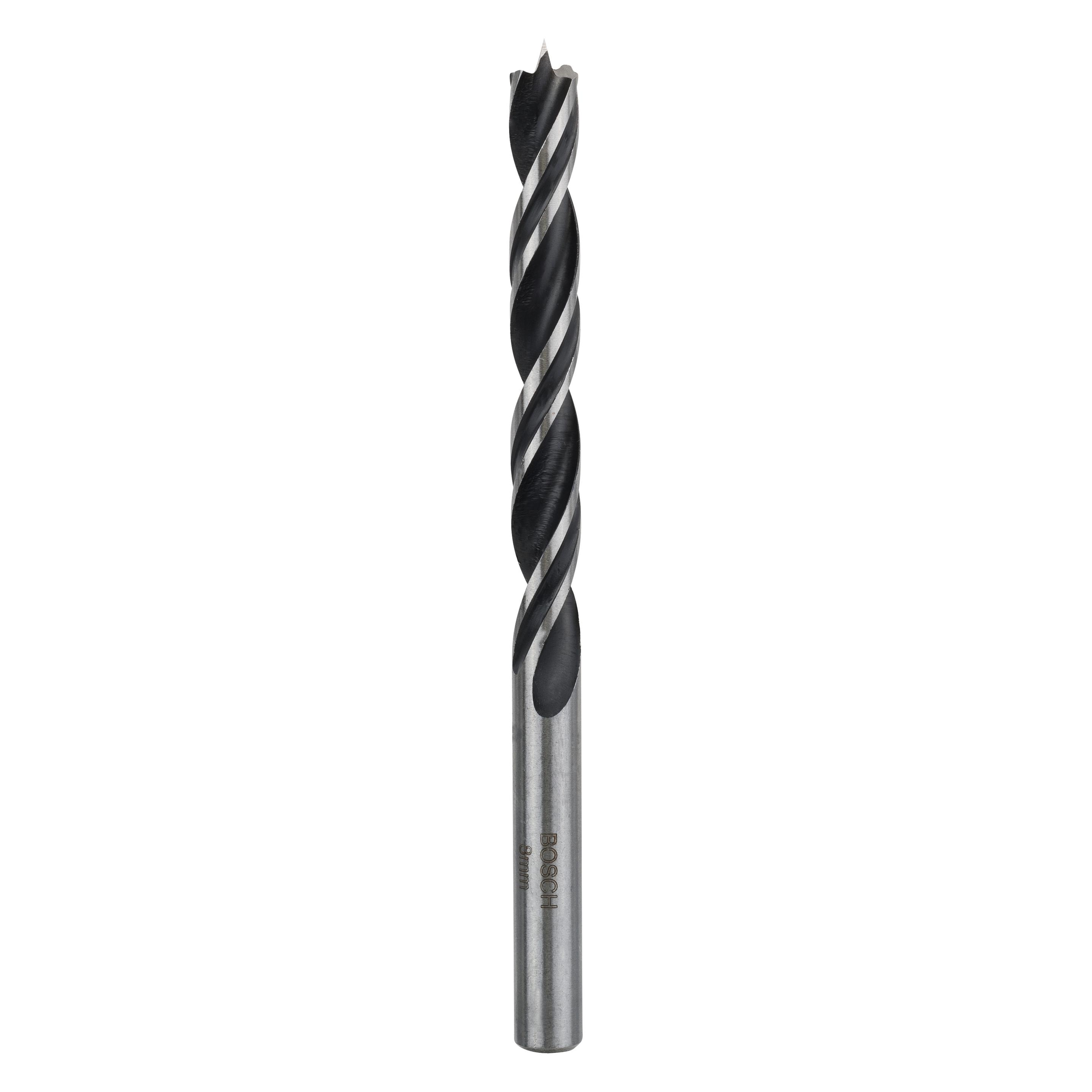 Bosch Professional Zubehör Holzspiralbohrer Standard, 8 x 75 x 117 mm, d 8 mm (8 mm) (2608596305)