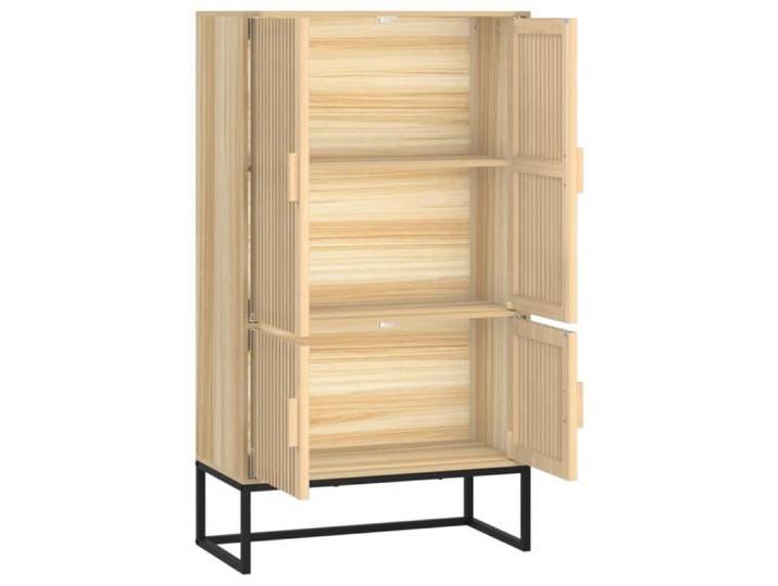 Buffet haut - CUQUE - A352141 - 70x35x125 cm - Bois d'ingénierie - Style scandinave moderne
