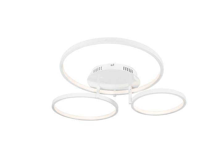 Plafonnier moderne blanc avec LED et variateur - Rondas