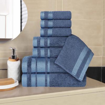 Superior Hays Cotton Medium Weight 8 Piece Bathroom Towel Set