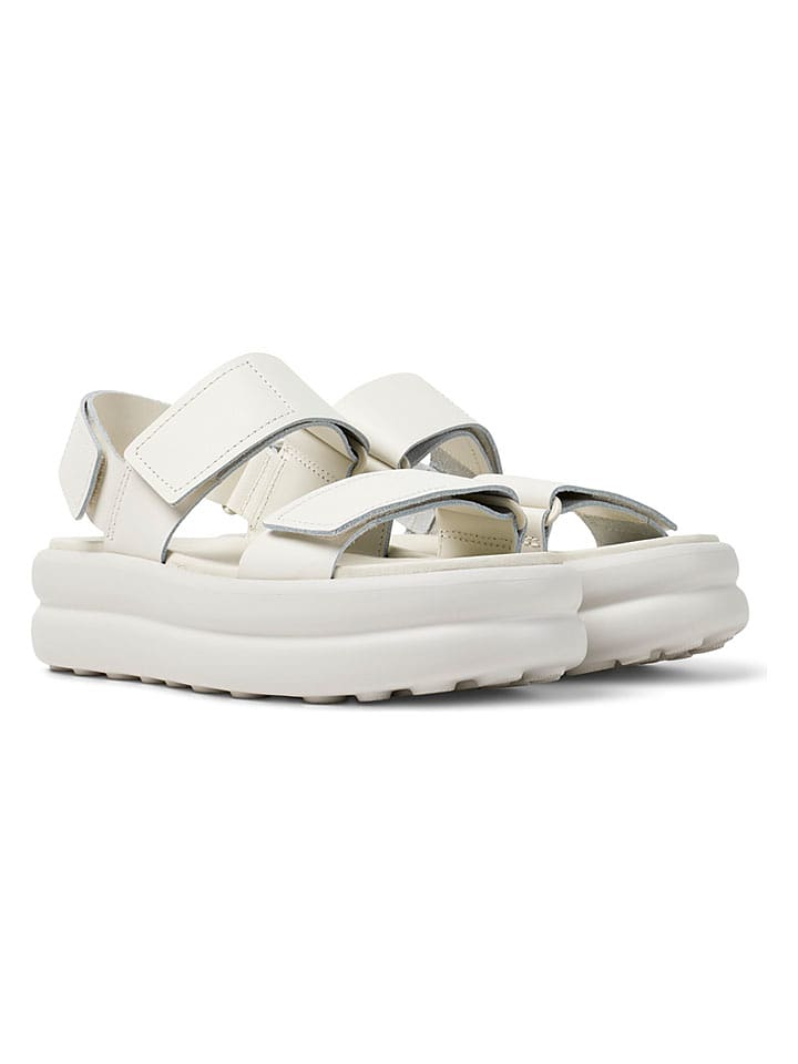 Camper Leder-Sandaletten "Pelotas Flota" in Creme - 38