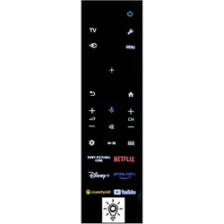 Sony RMF-TX920U, RMFTX920U, Voice Remote, USB-C Original Fernbedienung (Gerätespezifische Fernbedienung, Bluetooth, Infrarot), Fernbedienung, Schwarz