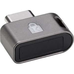 Kensington Fingerabdrucksensor VeriMark Guard 2.1, ab Win 10, Plug & Play, USB-C, unterstützt FIDO2, 10 Fingerabdruck-IDs
