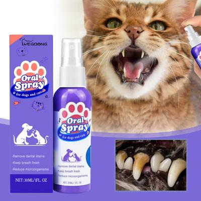 Happy Pet Pantry Dental Care Spray For Dogs & Cats Dog Dental Spray For Fresh Breath & Tartar Control Dental Care Spray For Dogs & Cats Dog Dental Spray For Fresh Breath & Tartar Control