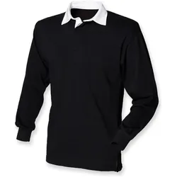 Front Row, Herren, Sportshirt, Classic (4XL), Weiss, Schwarz