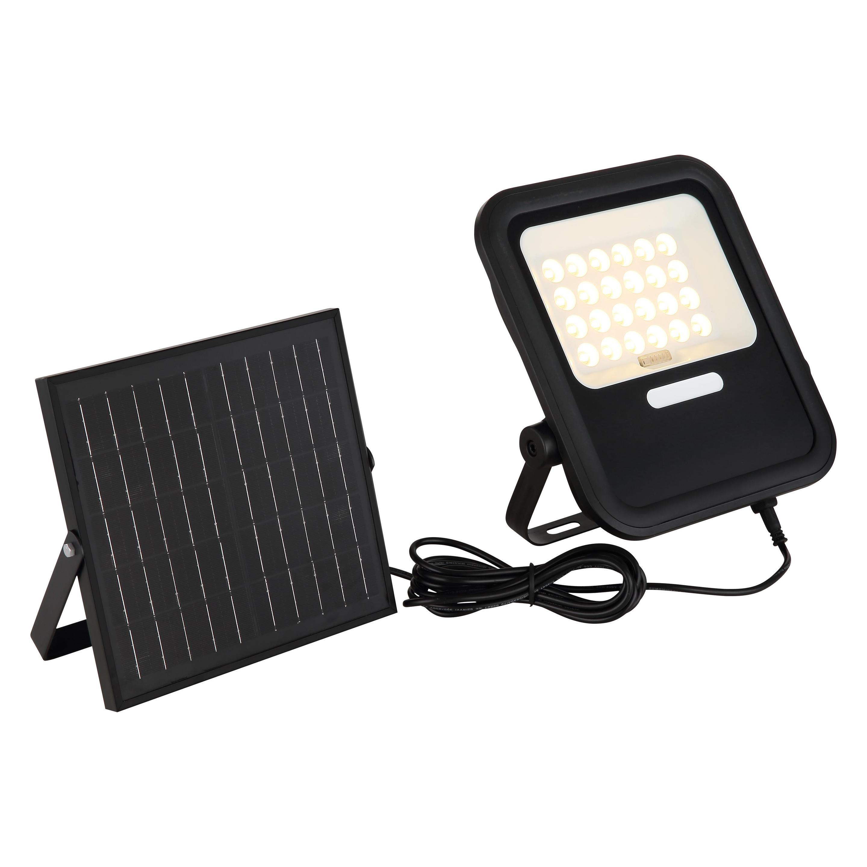 Globo Solarleuchte Kunststoff Schwarz Matt, 1xled (800 lm) (36487K)